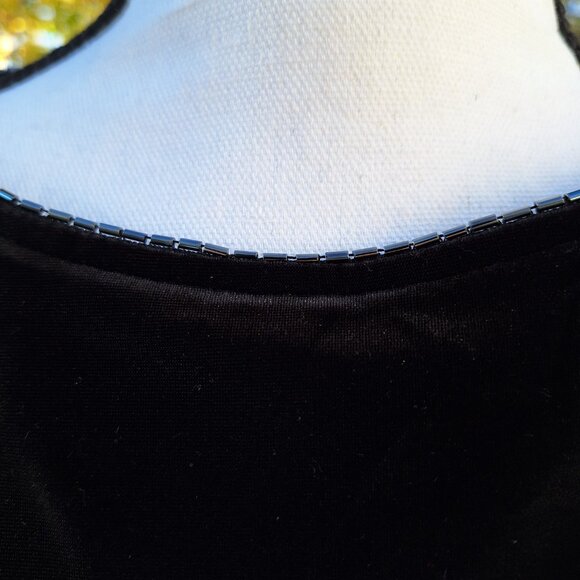 Amanda Smith Stretch Black Tunic Top Medium - Picture 4 of 8